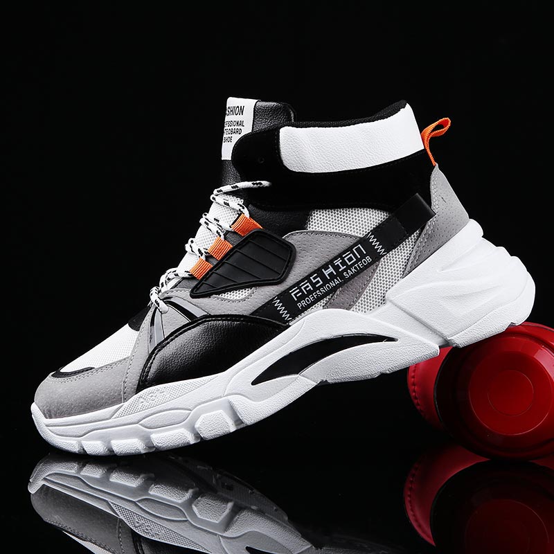 Streetwear Brand Jewelry - Hightop الصيف الرجال الأحذية الرياضية الرجل