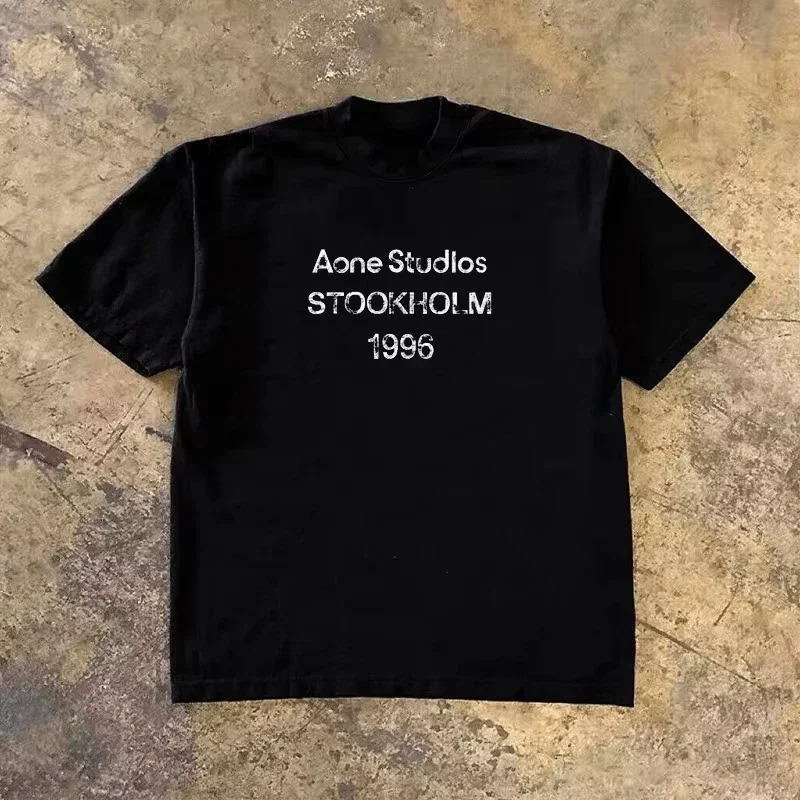 Streetwear Brands Logo - تي شيرت كلاسيكي بشعار STOCKHOLM 1996