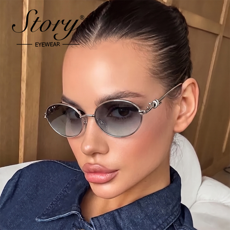 Streetwear Brand Designer - نظارات شمسية STORY بإطار معدني عتيق
