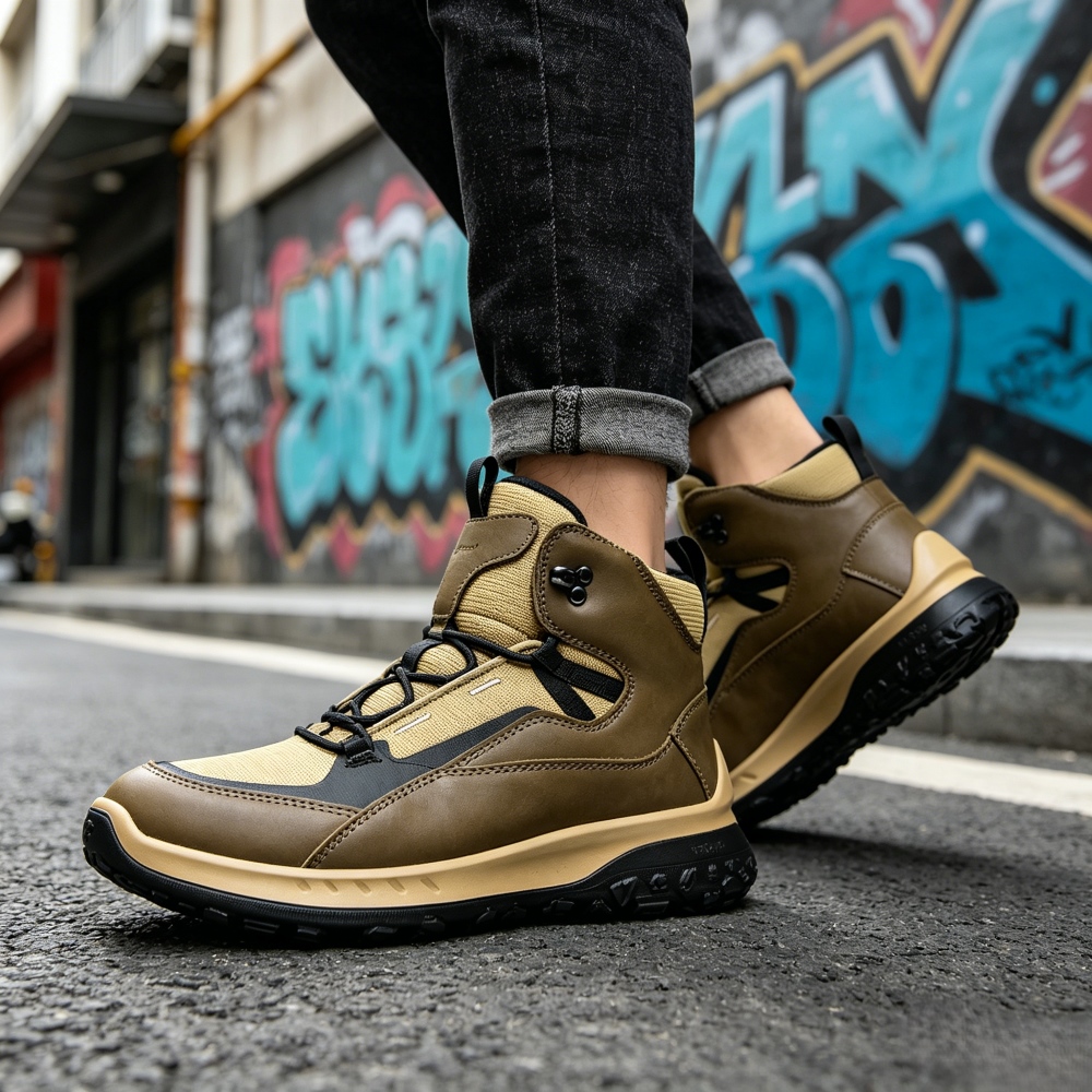أحذية جلدية عالية الرقبة للرجا - مراجعة Streetwear Brand Shoes وسعره