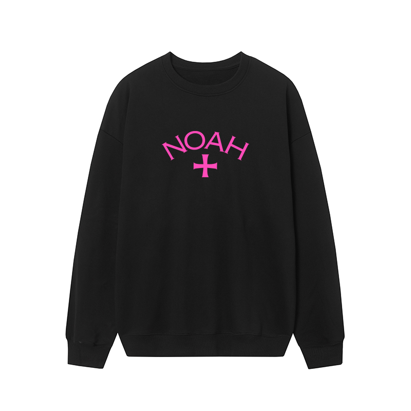 سترة نوح الوردية بطباعة الصليب - مراجعة Streetwear Brand Noah وسعره
